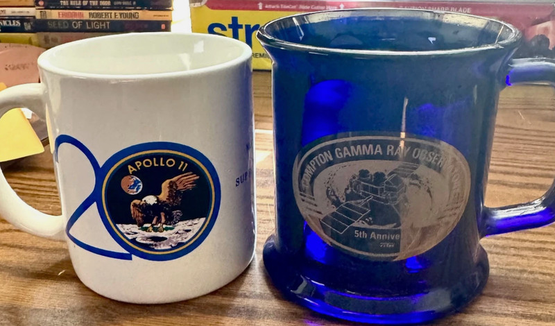 Apollo XII Nasa & Gamma Ray Observatory 5th Anniversary Coffee Mug vintage