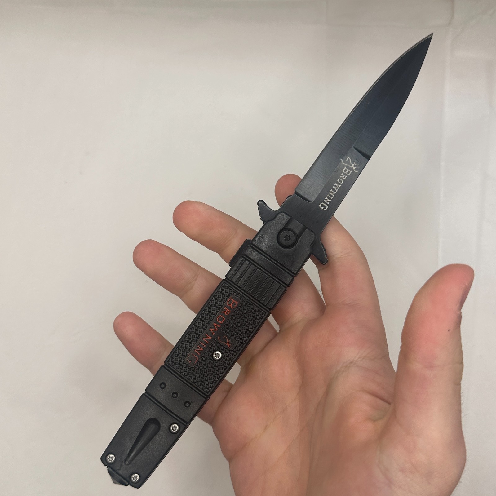 Brown Spring Assisted Open Blade Folding Pocket  Knife