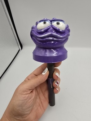 Whack Whac A Mole Arcade Head Purple Frog Alien Industrial Carnival Game Part