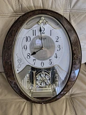 🕰 Rhythm Small World Musical Clock with Melodies RARE Snowflake 