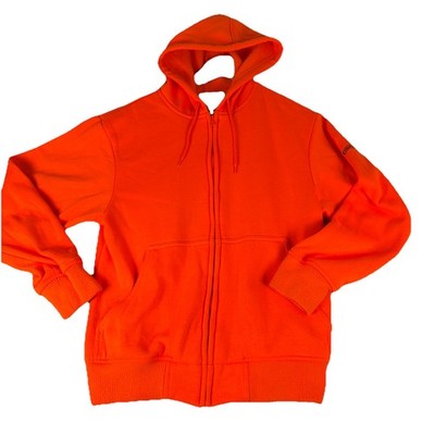 Field & Stream Jacket Mens Small Blaze Orange Hooded Full Zip Hunting