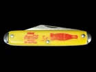 Vintage 1950s Drink Coca-Cola In Bottles 5¢ Pocket Knife USA Single Blade Yellow