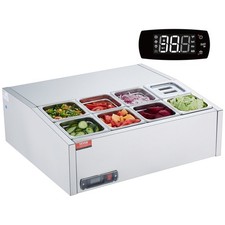 Refrigerated Condiment Prep Station, 140 W Countertop Refrigerated Condiment Sta