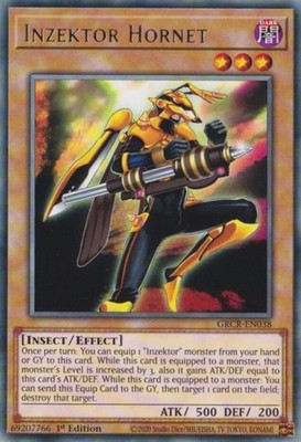 Inzektor Hornet - GRCR-EN038 - Rare - 1st Edition - Heavily Played