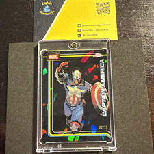 2026 Topps Marvel Chrome Sapphire Captain America Black Refractor #02/10 #19
