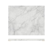 White Marble Agra Melamine GN 1/2 Slab For Cake Cheese Bread 32.5 x 26.5cm