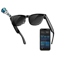 Smart Glasses for Men & Women, Bluetooth Video Glasses with Open Ear Sound Mi...
