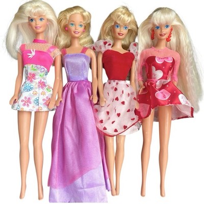 Barbie Pretty Hearts Flower Fun B Mine Doll Lot Vintage 1990s Blonde