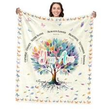 Tree of Life Christian Blanket for Women, Faith Blanket, Christian Tree