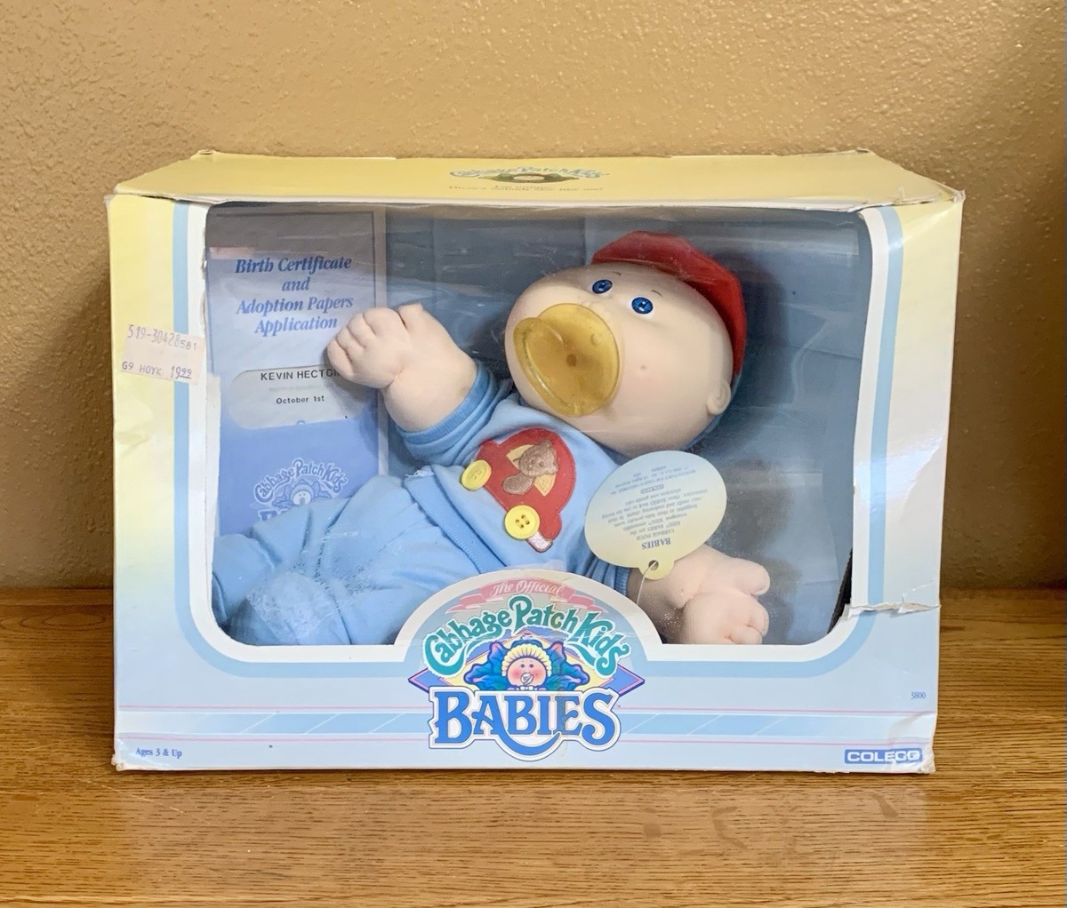 Cabbage Patch Kids Original (Unopened) with Vintage Dolls  Vintage Cabbage Patch Kids Baby Doll In Box KEVIN HECTOR CPK Babies display picture 1