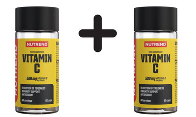 2 x Nutrend Vitamin C, 500mg - 60 caps (124,17 EUR/kg)
