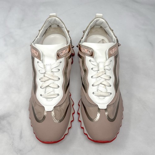 Christian Louboutin Sharkina Sneaker Shoes Desert Rose Gold Designer Streetwear - Picture 7 of 14