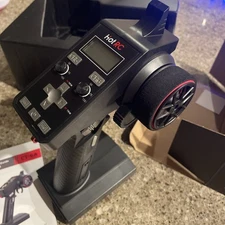 HOTRC RC Transmitter and Receiver 6 Channel 2.4ghz Hand Controller RC Car CT-6A