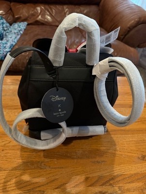 kate spade Black Backpack with Red Bow and Minnie Mouse Ear Detail. NWT NWT Kate Spade New York x Minnie Mouse backpack black | eBay main image 2