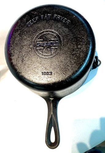 Griswold Cast Iron Deep Fat Fryer #1003