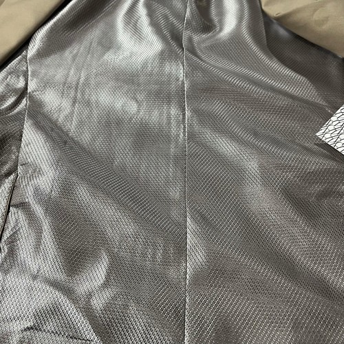 Abrigo deportivo Vinci Philosophy beige doble pecho 2 botones talla 40R traje chaqueta nuevo con etiquetas - Imagen 10 de 15