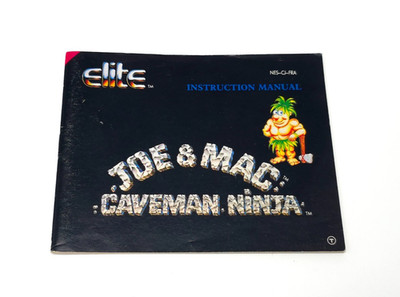 Joe & Mac Caveman Ninja Nintendo Anleitung Booklet Manual FRA