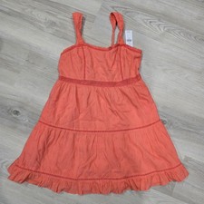 American Eagle Tie-Back Babydoll Mini Dress Size Medium Coral NWT PALLET DUST