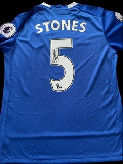 Rare John Stones Signed Everton FC Football Jersey