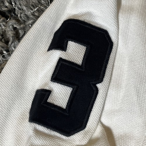 NUEVO CON ETIQUETAS Polo Ralph Lauren Sudadera con Capucha de Malla de Algodón para Hombres XL Blanco Henley Negro Big Pony #3 - Imagen 8 de 24