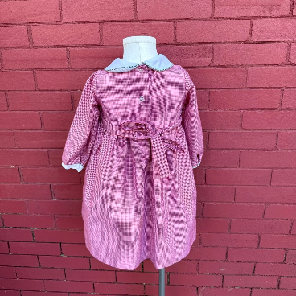 Vestido de Navidad de Papá Noel 2T de Colección Ediciones Raras Niños Niñas Rojo Guinga Calada Foto 4 de 4