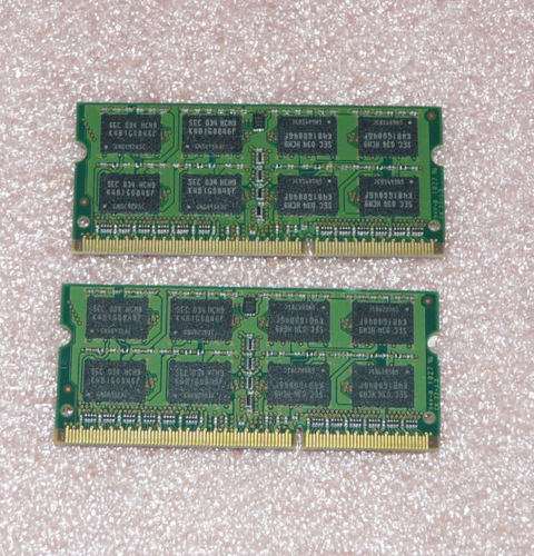 2x 2GB 2Rx8 DDR3 PC3-10600S-09-10-F2 Samsung Notebook Arbeitsspeicher 4GB RAM - Bild 2 von 2