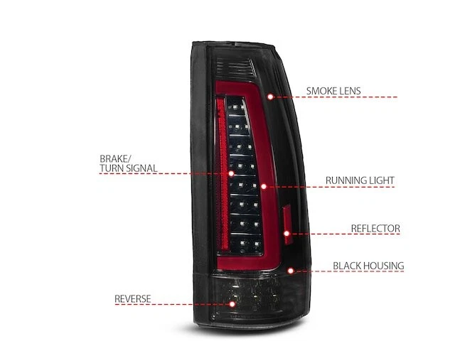 Juego de luces traseras para Chevrolet R2500 1989 Anzo 39223SXHN conjunto de luces traseras Foto 4 de 4