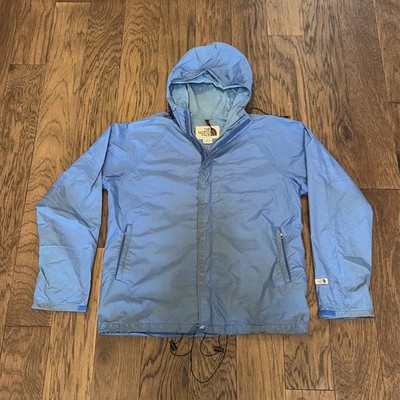 VTG Distressed The North Face Hooded Ski Wind Jacket Blue Men s XL Made In USA