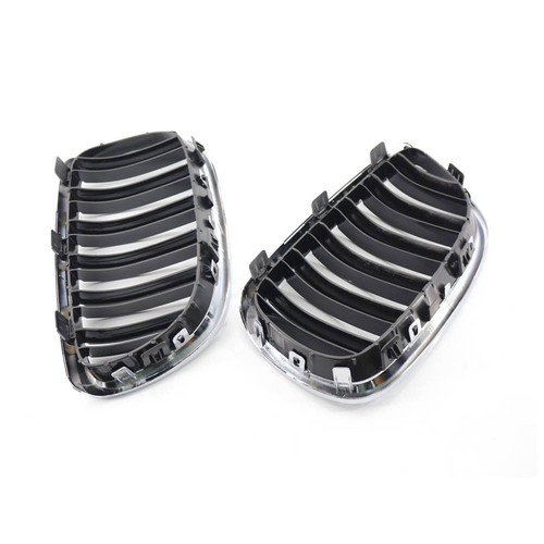 Pair Chrome Gloss Black Grille Front Grill fit for BMW E92 E93 328i 335i 2-Door - Picture 8 of 9