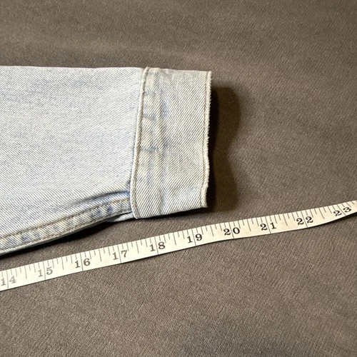 Vintage 90s Stefano Man Basic Original Design Denim Jacket Medium Light Wash Tru image 14