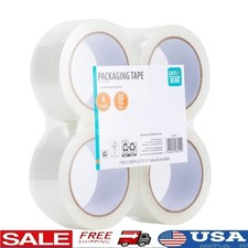 Clear Packing Tape 1.88in 55yd 4 Rolls Strong Adhesion Reliable Sealing New