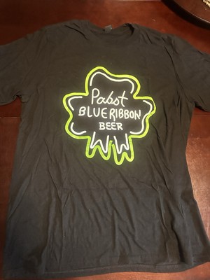 XL Pabst Blue Ribbon PBR Beer St Patricks Day Lucky Shirt