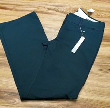 Ann Taylor The Trouser Mid Rise Pant Size 8 Navy Blue Stretch