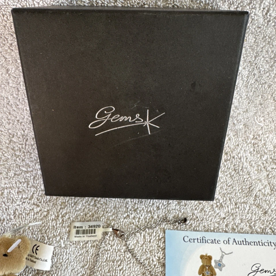 GEMS TV бирюзовое серебро без шеи с медведем товар #34920 - Изображение 2 из 4