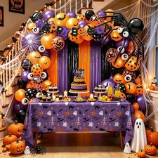Halloween Birthday Party Decorations 149PCS Halloween Spider Balloon Arch