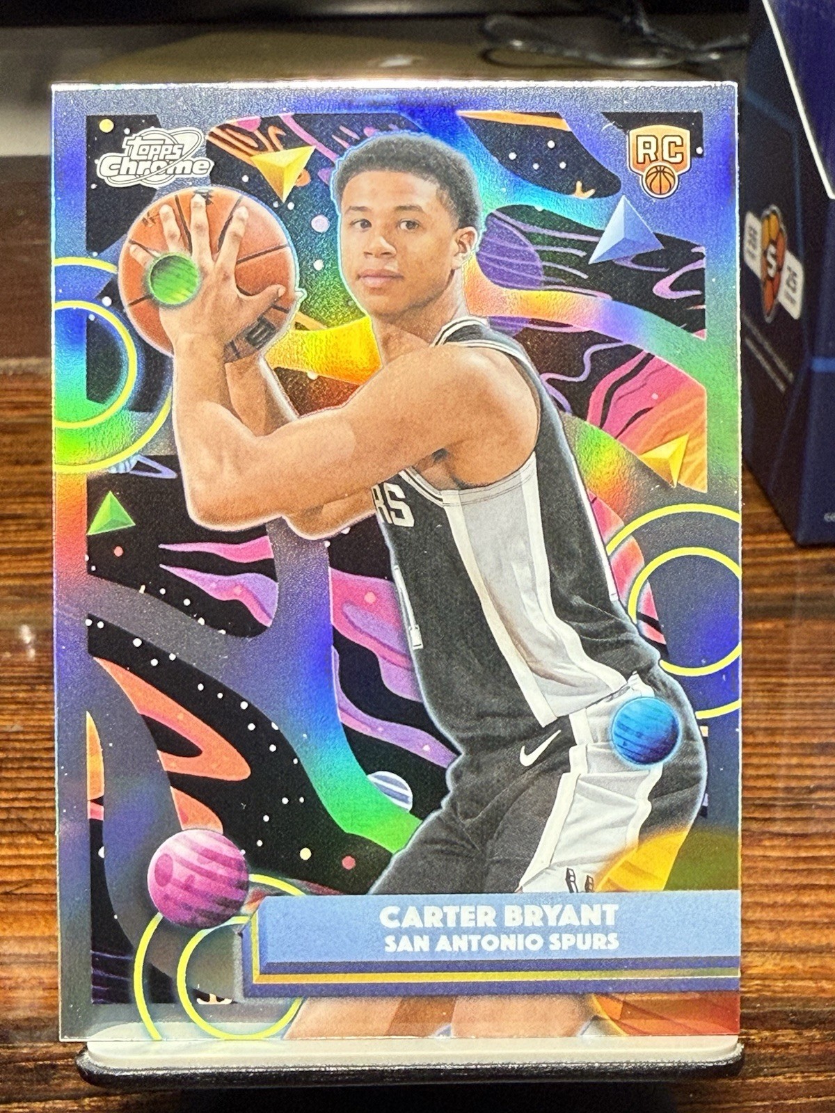 2025-26 Topps Cosmic Chrome Carter Bryant Rookie Refractor #139 RC Spurs