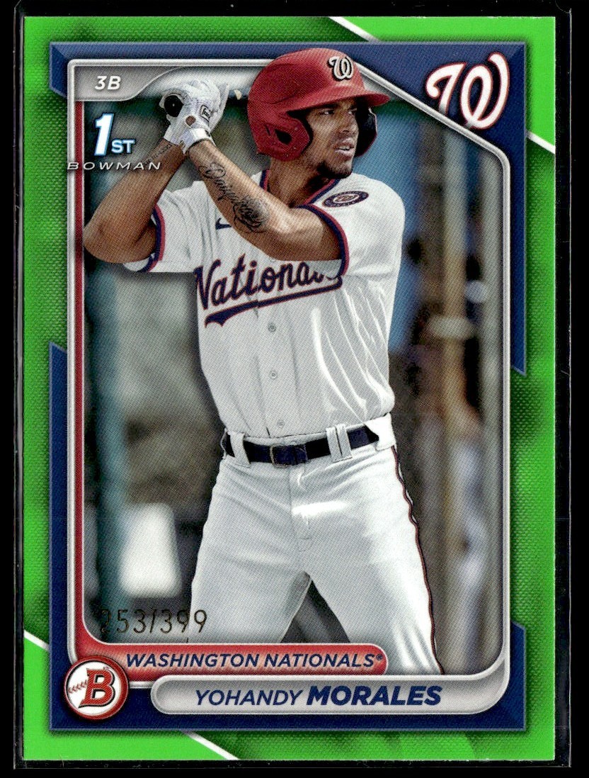 2024 Bowman Neon Green 1st Yohandy Morales /399 Nationals #BP-52