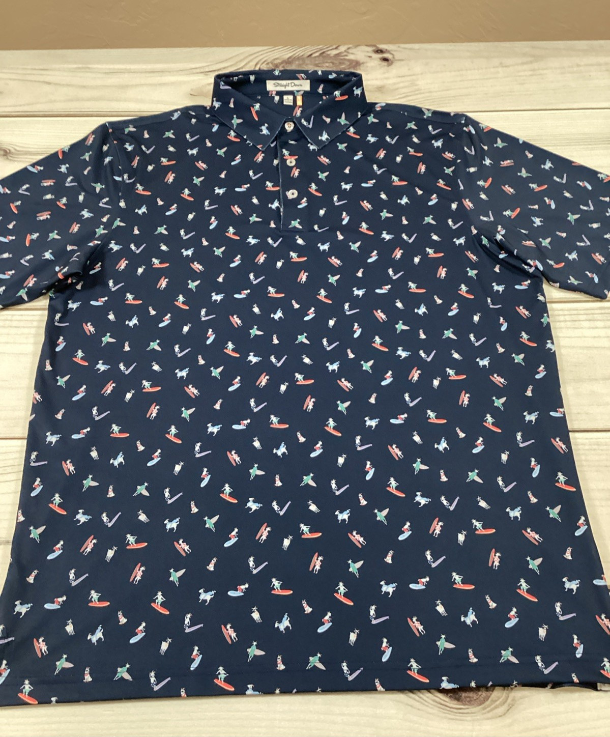 Straight Down Billy The Kid Performance Golf Polo… - image 11