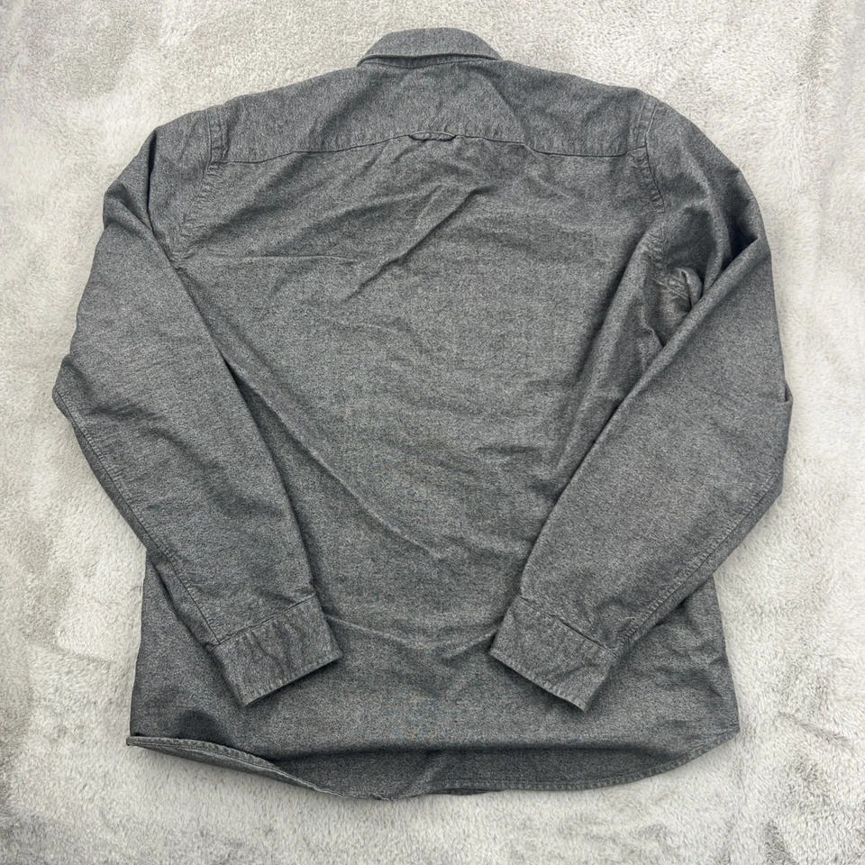 Vince Shirt Mens Medium Gray Lightweight Long Sleeve Button Up Designer Preppy - Image 2 of 4