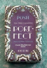 NEW! Perfectly Posh *PORE-FECT Chunk Big Bath Bar* Tea Tree & Willow Bark