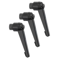 3Pcs Clamping Lever Handles, M8 Female Thread Knobs Handle, Black