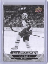 2024-25 Upper Deck #C147 Dylan DeMelo UD Canvas Black &amp; White Hockey