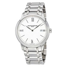 Baume et Mercier Classima White Dial Men's Watch 10354