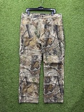 Vintage Realtree Hardwoods Camo Pants Mens 36x32 Straight Leg Denim Hunting