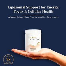 Liposomal B12 5000mcg & Active Folate with NADH / Energy & Focus / vegan/ UK
