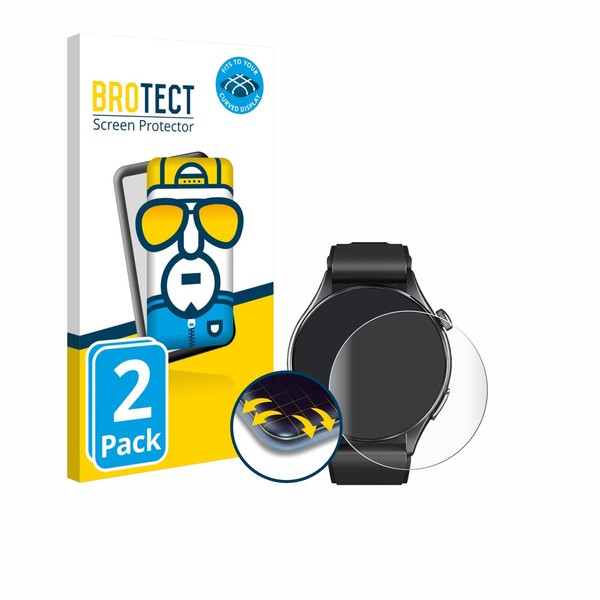 "Full-Cover Schutz Folie FüR Marsyu Smartwatch 1.56\" 3D Curved Edge 2X"-image