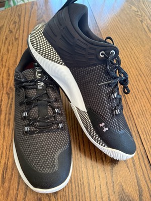 New Women's Size 10.5 Under Armour HOVR Block City Court Shoes Black