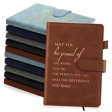 30 Pcs Employees Appreciation Gifts Inspirational A5 Leather Notebook Bulk