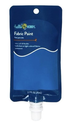 Blue Fabric Paint