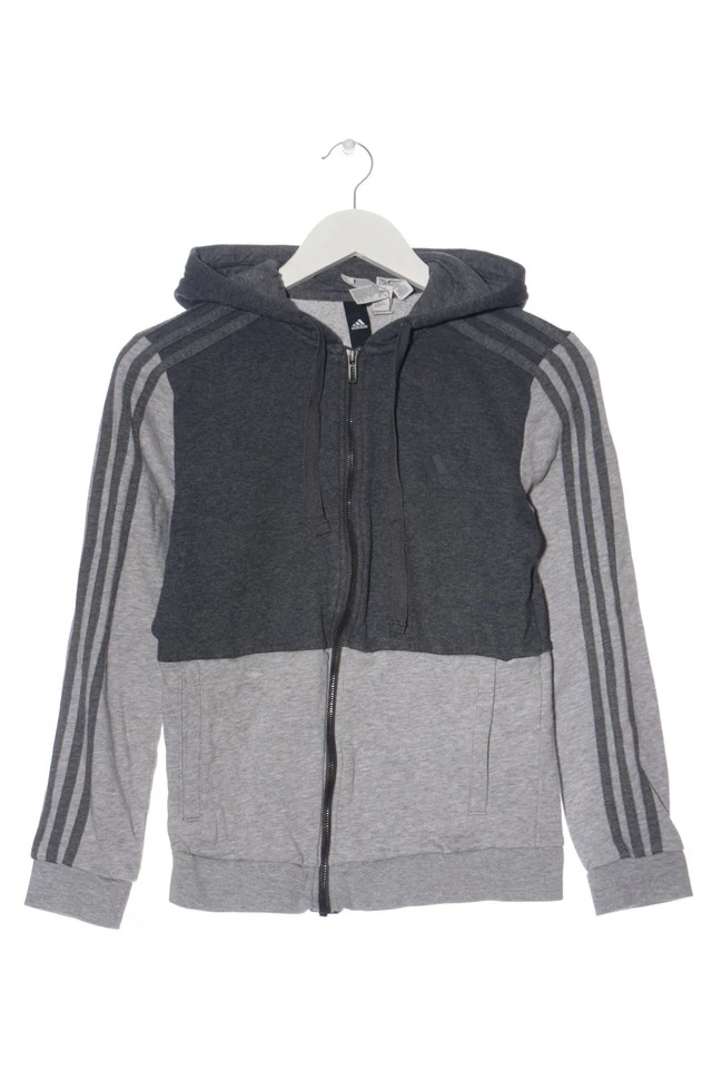 ADIDAS Sudadera con capucha Mujeres Sudadera Talla EU 34 gris claro-gris oscuro - Imagen 4 de 4